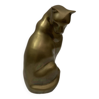 Brass feline