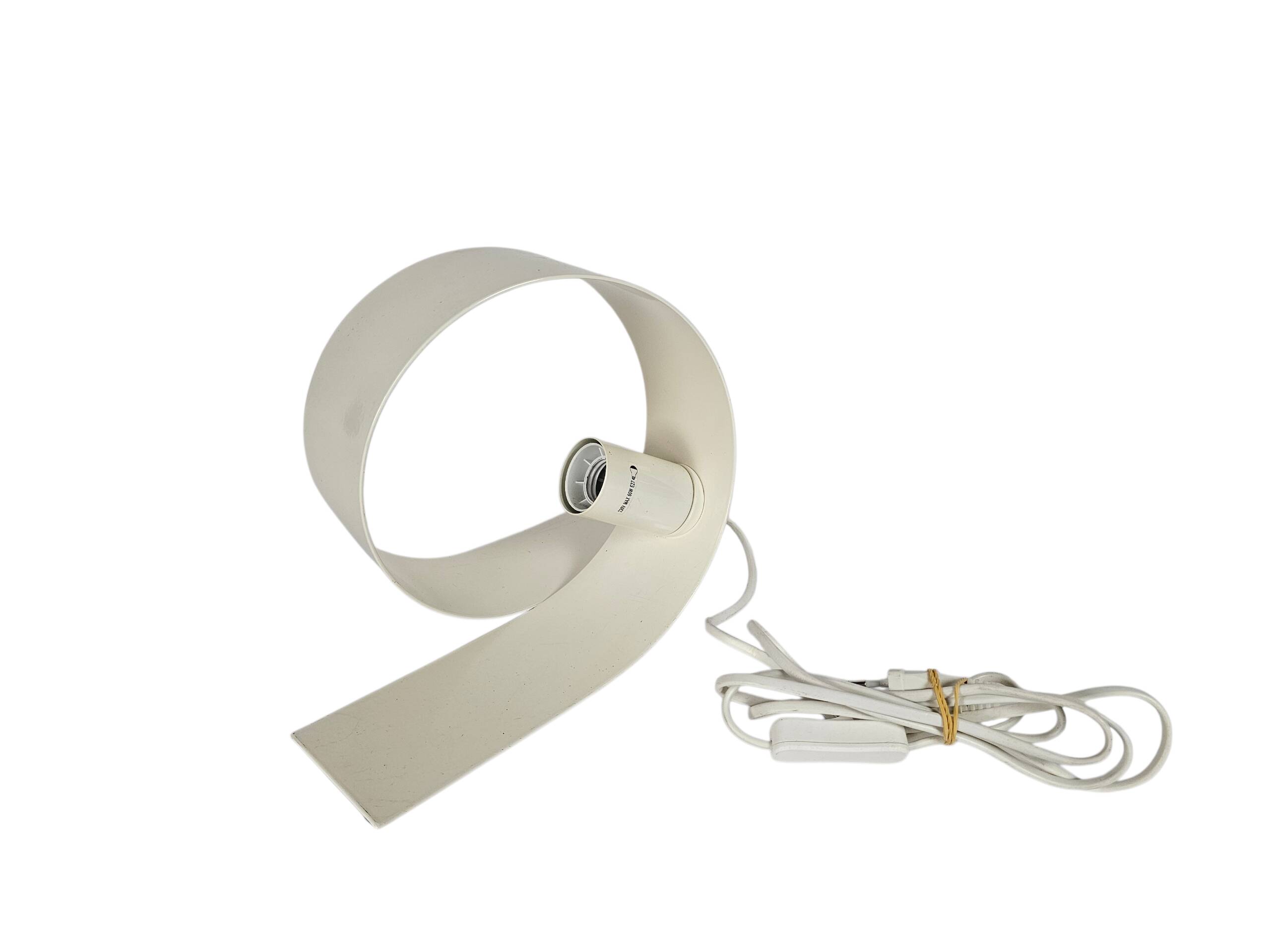 Massive - Fabriqué en Belgique - Lampe Looping - Lampe de table - Laquée bl