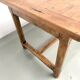 Farm table in solid cherry wood, one drawer, 1950s.