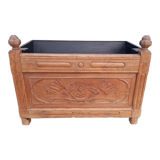 Old solid teak flower box