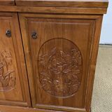 Foldable solid tech bar cabinet