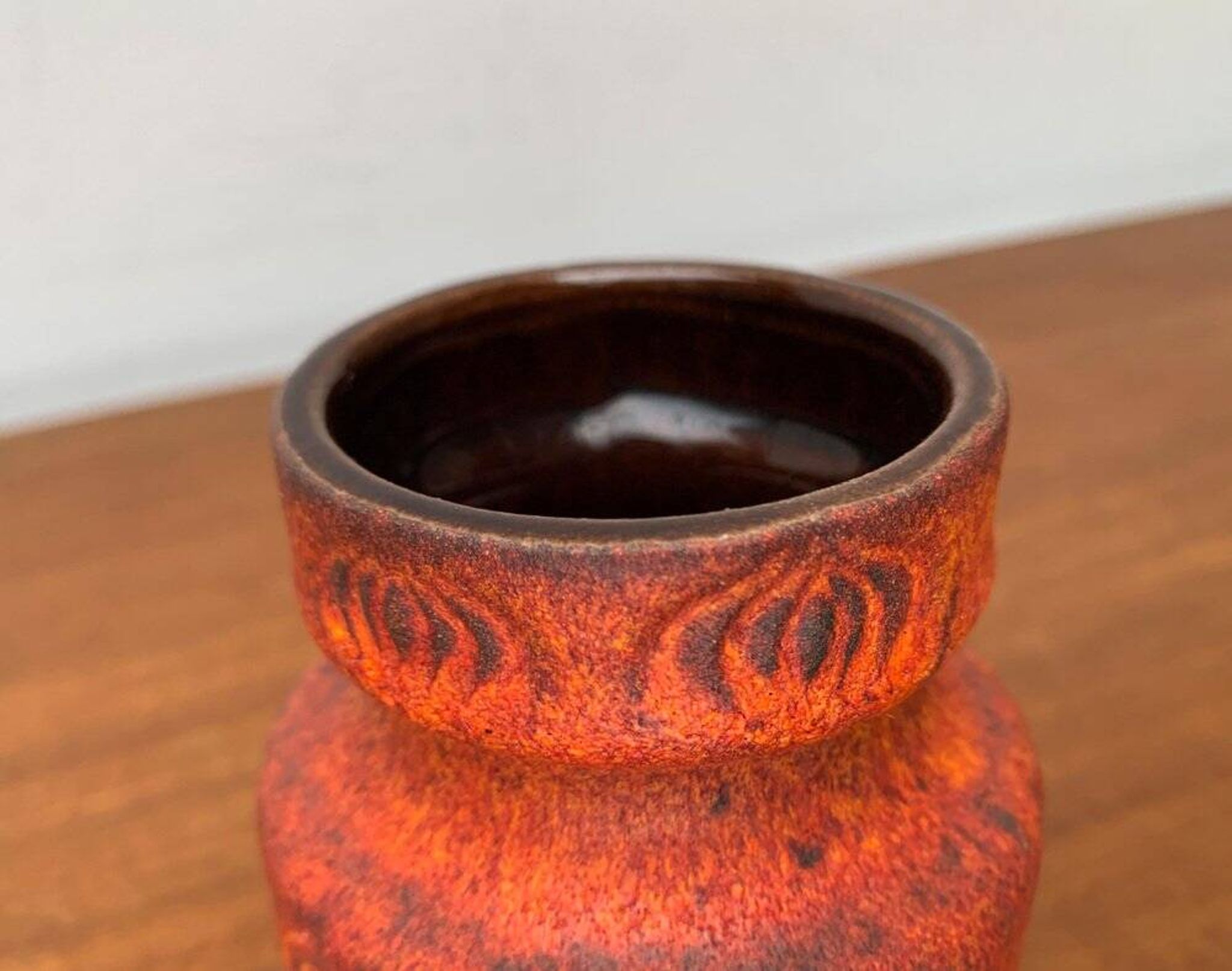 West German pottery vase WGP from the mid-century by Scheurich, 1960s.