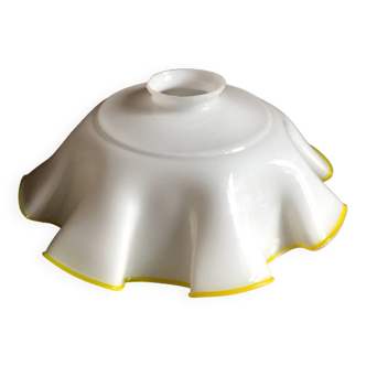 Abat jour suspension, vintage en opaline