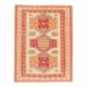 1970s Vintage Turkish Oushak Handmade Wool Cotton Cream Area Rug 172x231