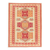 Tapis turc Oushak fait main en laine et coton crème, années 1970