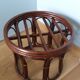 Rattan wicker pouffe stool