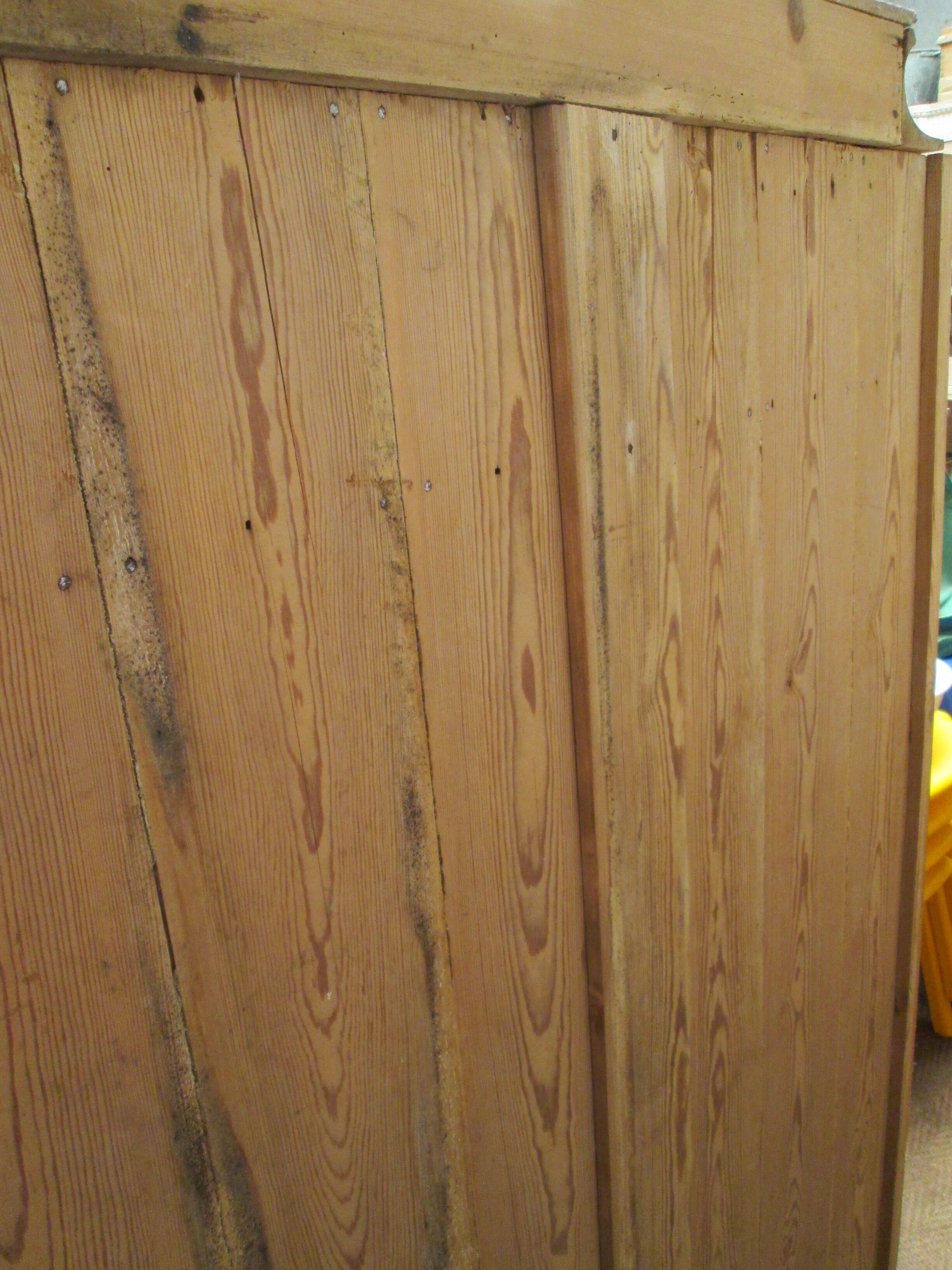 19th century Danish pine wardrobe