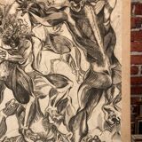Abstract drawing laminated on mica.