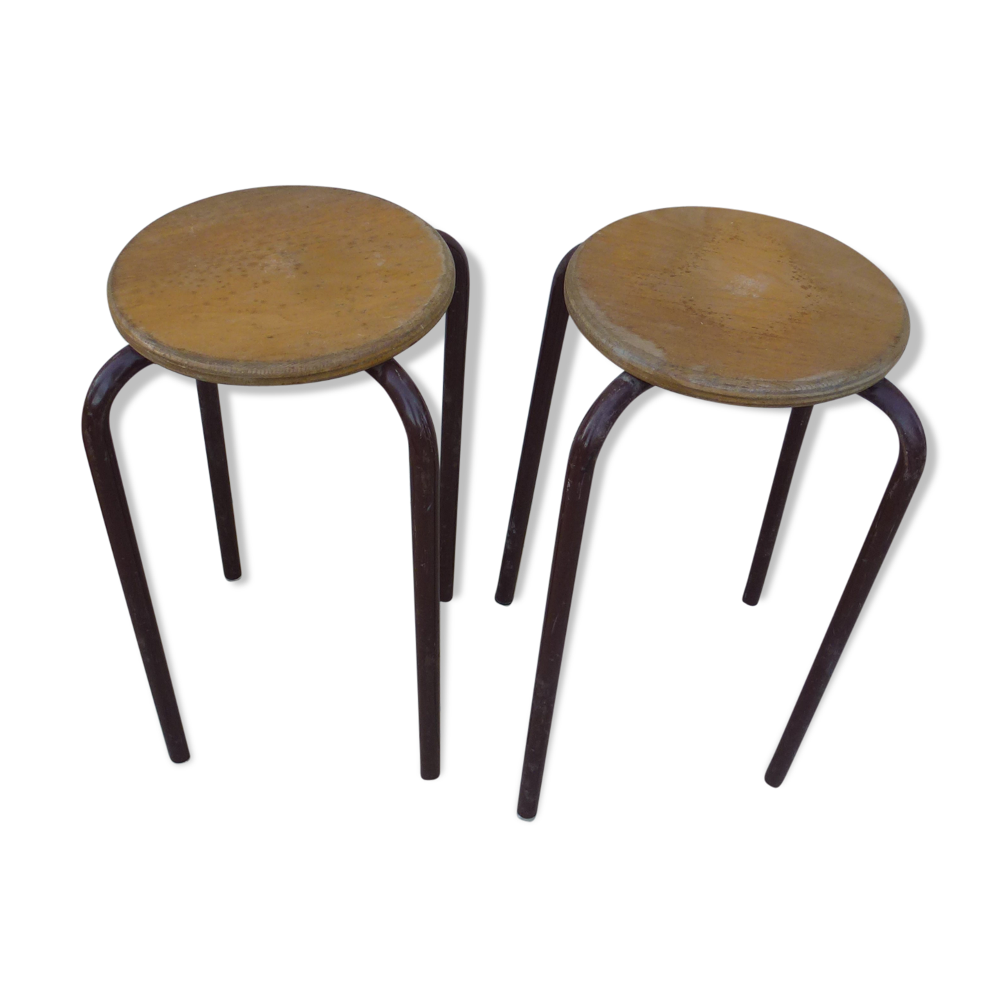 Pair of school stools, 1970s