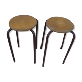 Pair of school stools, 1970s