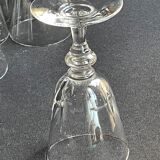 Blown and cut crystal glasses