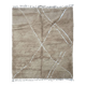 Contemporary Beige Rug - 297 x 253 cm