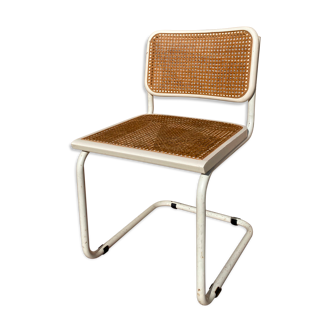 White chair B32 by Breuer called "Cesca