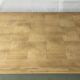 Vintage extendable dining table renovated in marquetry and raw wood