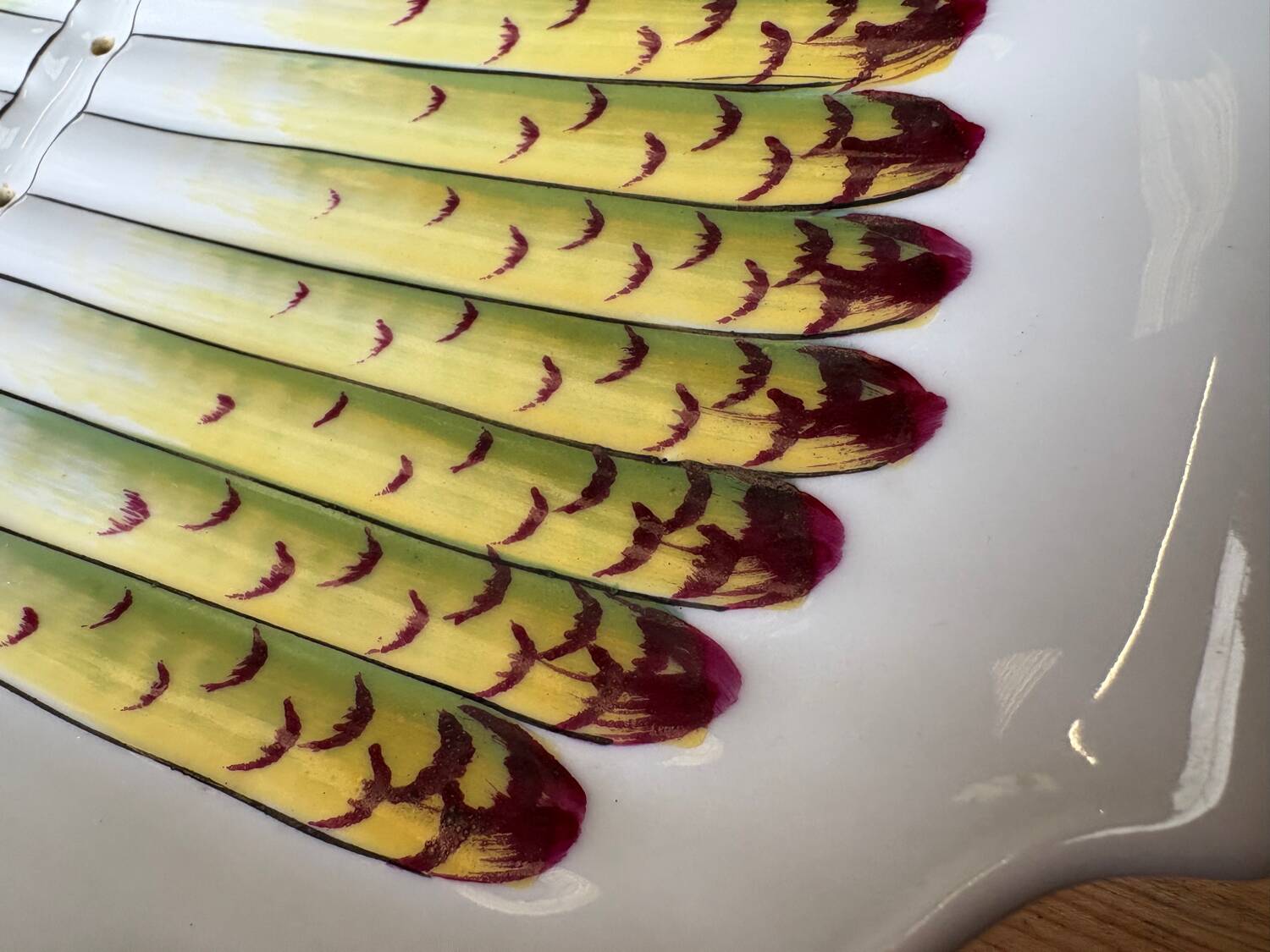 Antique asparagus dish in Limoges porcelain – Pates & Cie – system