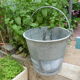 Old bucket in zinc capacity 15 liters
