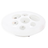 Mazzega. Murano cut glass lamp. Circa 1970.