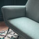 Canapé Sofa 1950's Gigi Radice pour Minotti bleu vert céladon