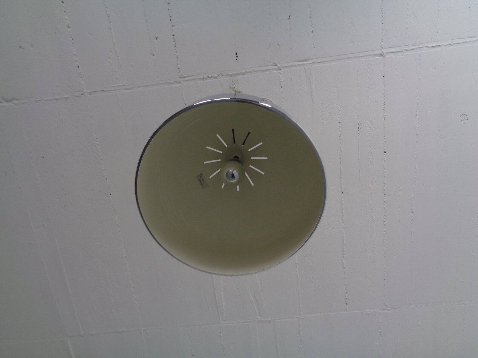 Large chrome-plated ceiling lamp from Staff, 1960s