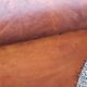 Leather club armchair back mustache from the 30s