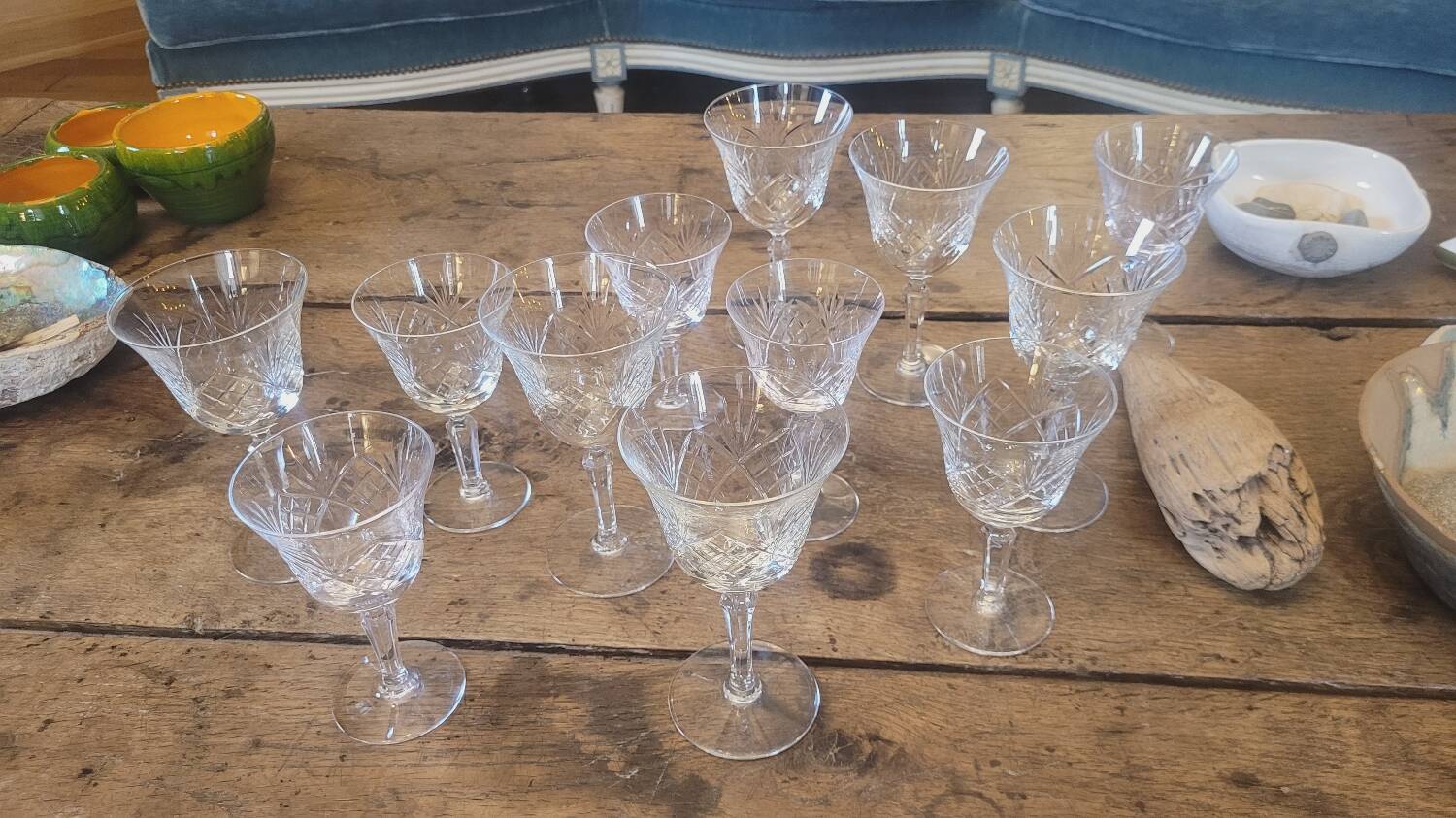 70's stemmed glasses