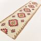 3x10 Vintage Tribal Geometric Kilim Runner Rug, 91x314Cm