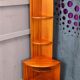 Scandinavian angle design shelf in mahogany 1960