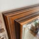 Vintage beveled wooden mirror 120x92