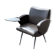 Fauteuil tablette modulable Ecole skaï vintage 1970