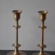 Pair of vintage Scandinavian brass candle holders