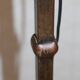 Brutalist cast iron tripod floor lamp