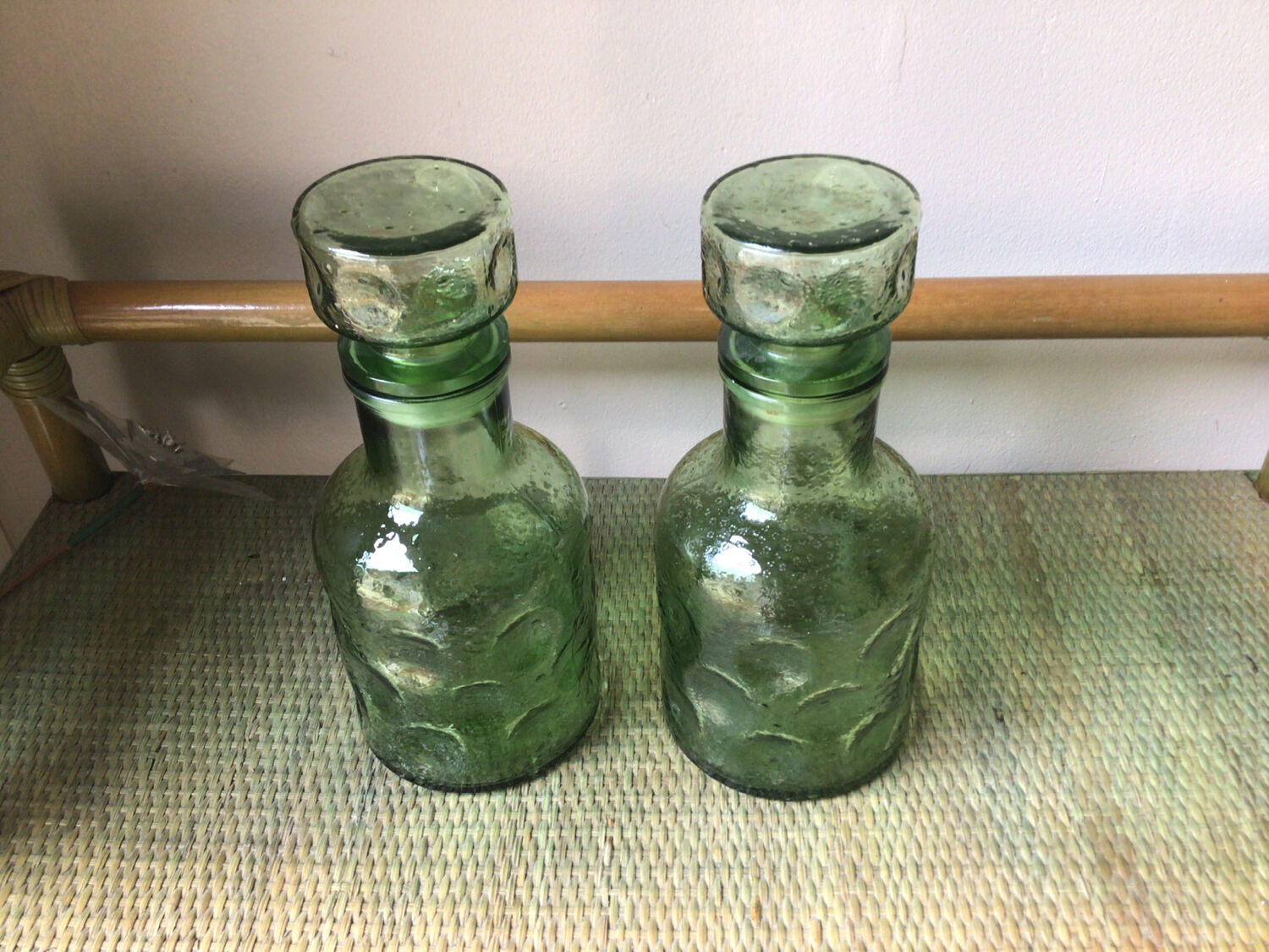 Bouteilles bulles vertes
