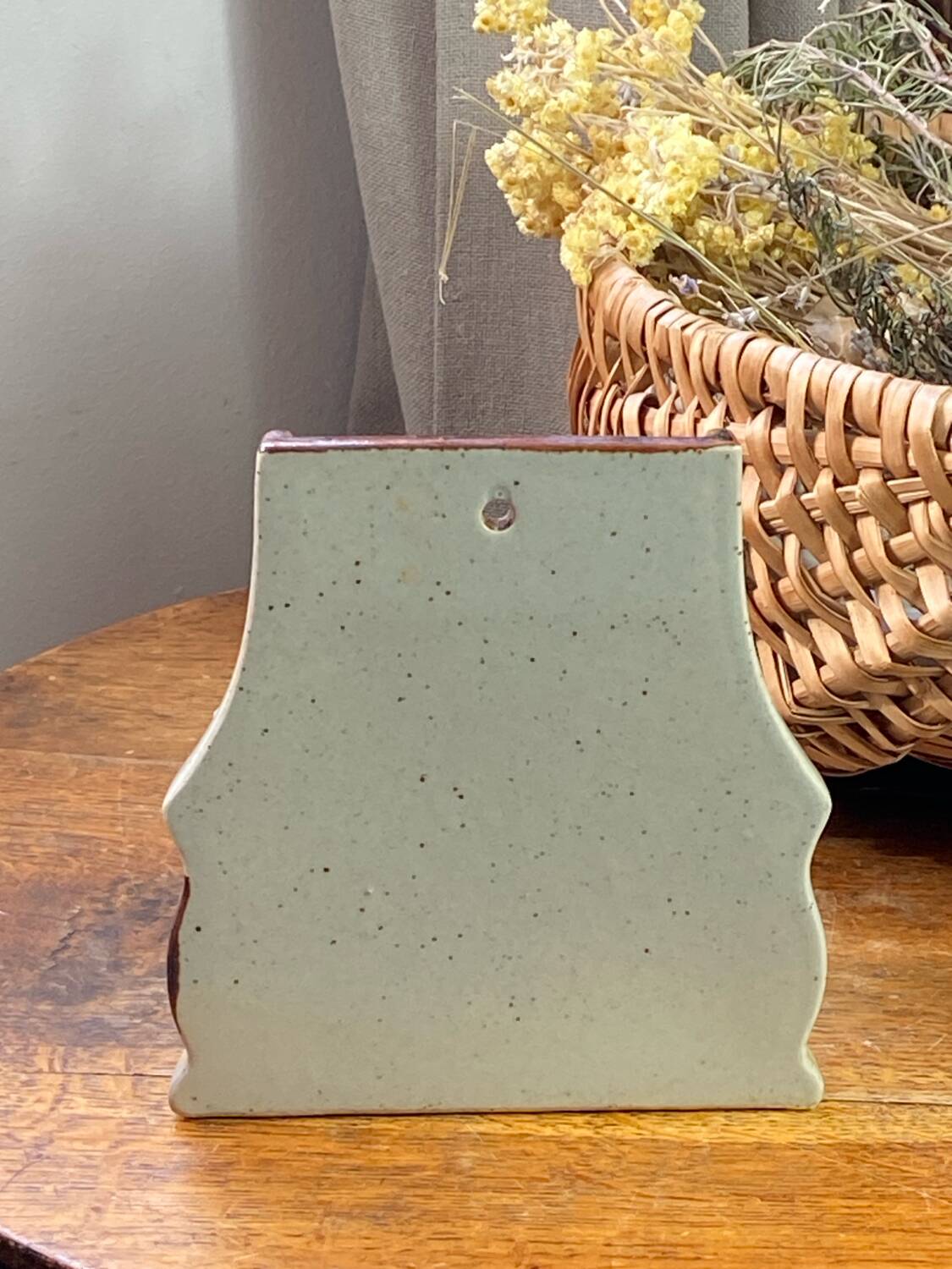 Large salt box in stoneware