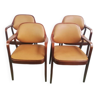 Set of 4 chairs 1105, Don Petitt, Knoll