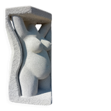 Totem Sculpture "Maternity" in cellular concrete - 2020s