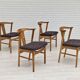 Danish design, set of 4 dinning chairs,1960