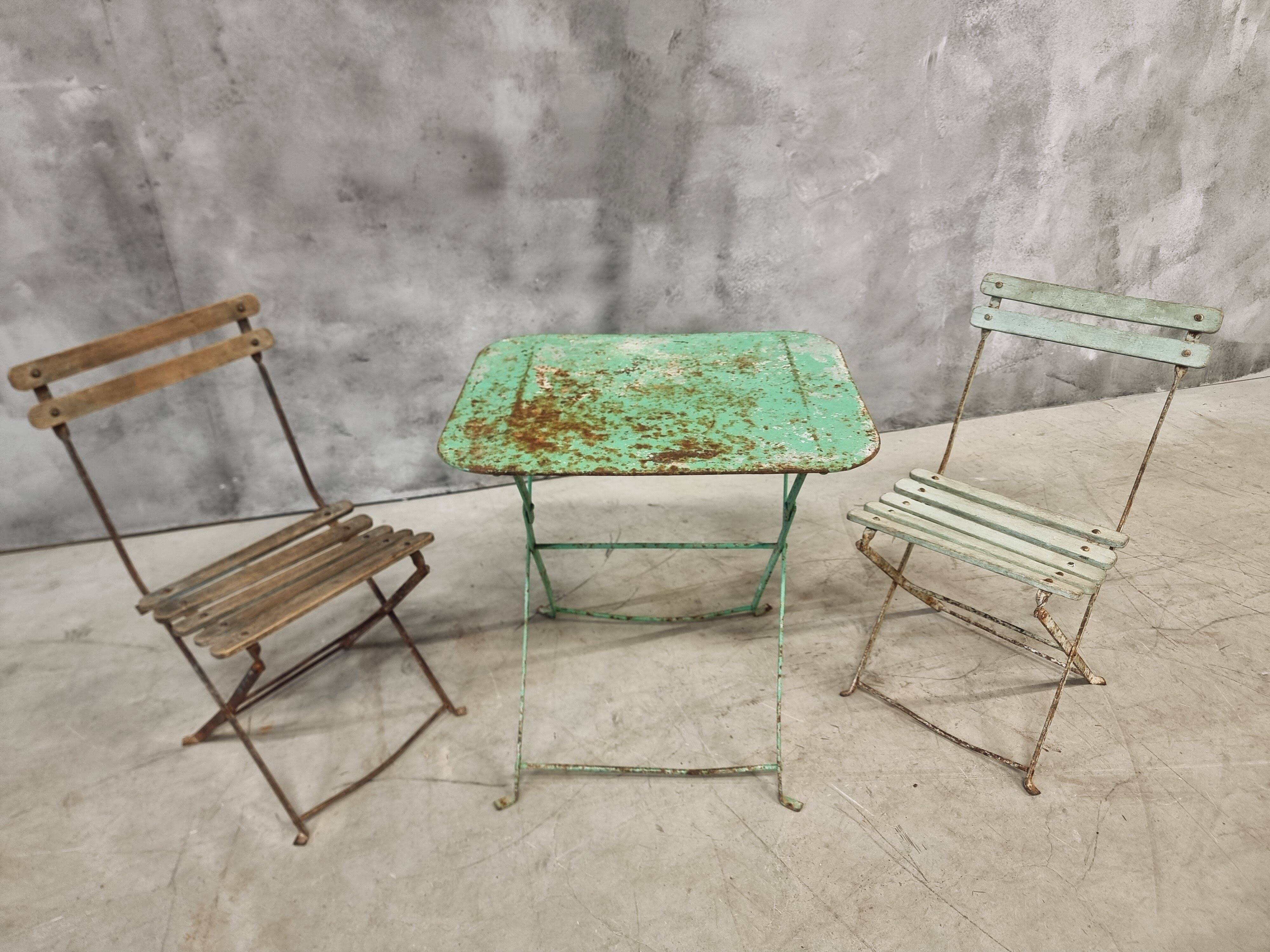 Antique French bistro set for children