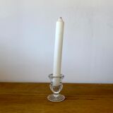 Glass candle holder