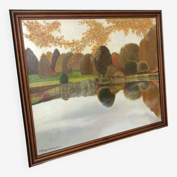 Tableau paysage d'automne