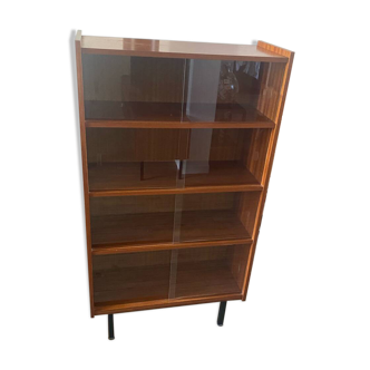 Vintage glass library from the 1960s.