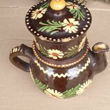 Alsatian glazed terracotta coffee pot