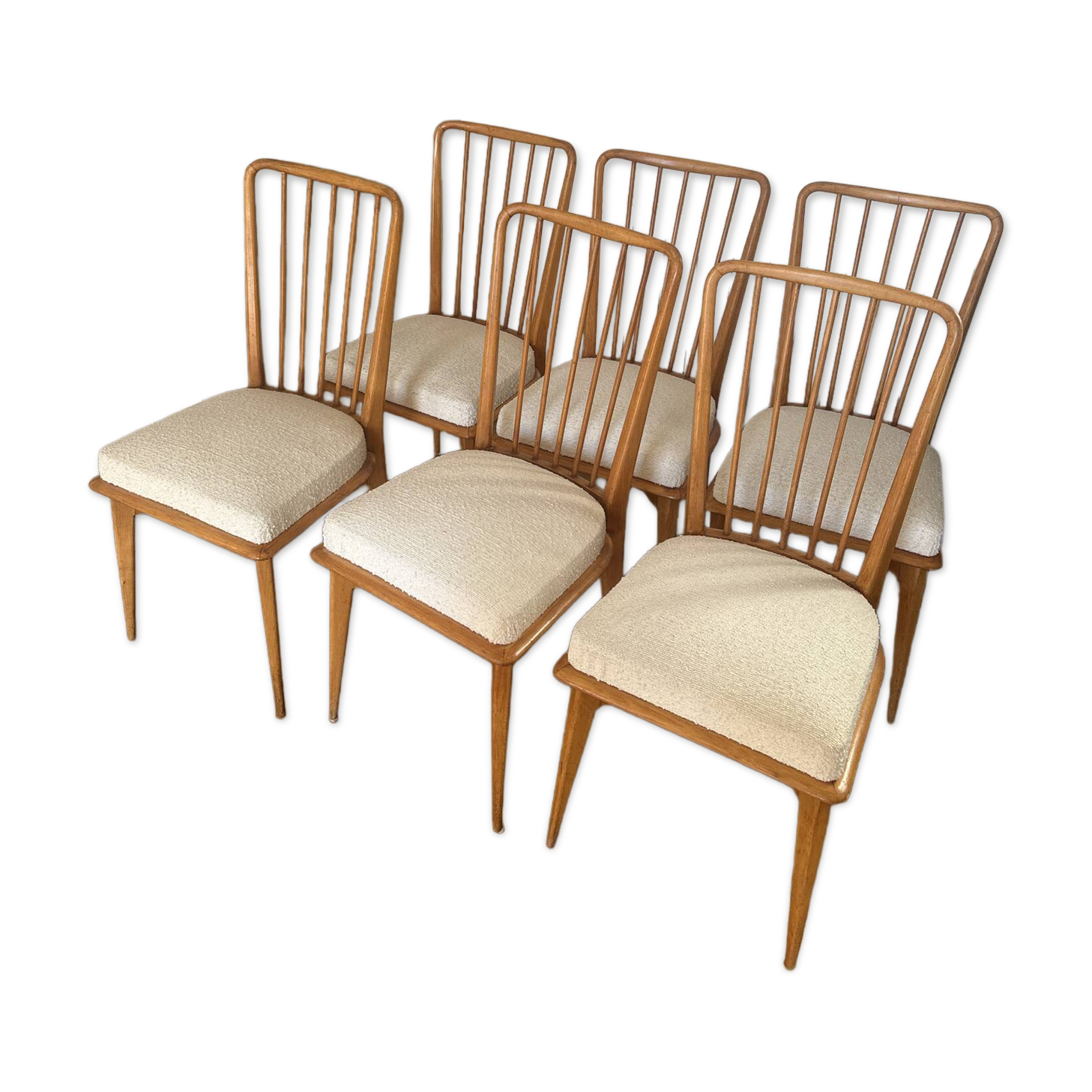 Set of 6 Charles Ramos dining chairs
