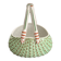 Vintage Mid 20th Century Limoges ULM Porcelain Basket with Handle