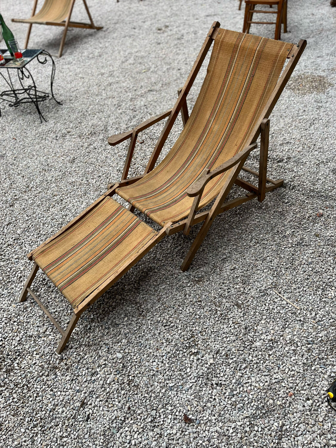 Transats Hestra en rotin ikea vintage