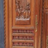 Breton sideboard in carved oak