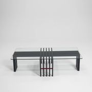 Table basse à cadre en bois, Italie, années 1970