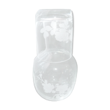Glass night maid hand-engraved floral decoration