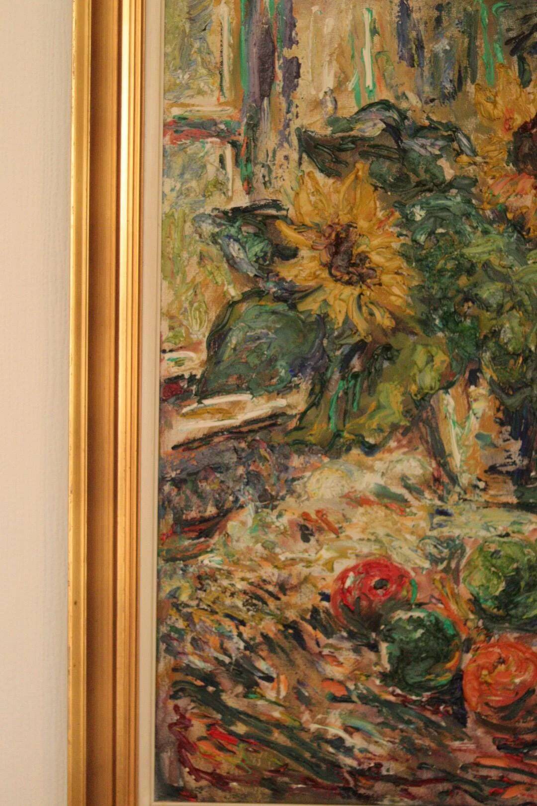 Still life with sunflowers by Gustaf Sjöö