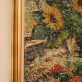 Still life with sunflowers by Gustaf Sjöö