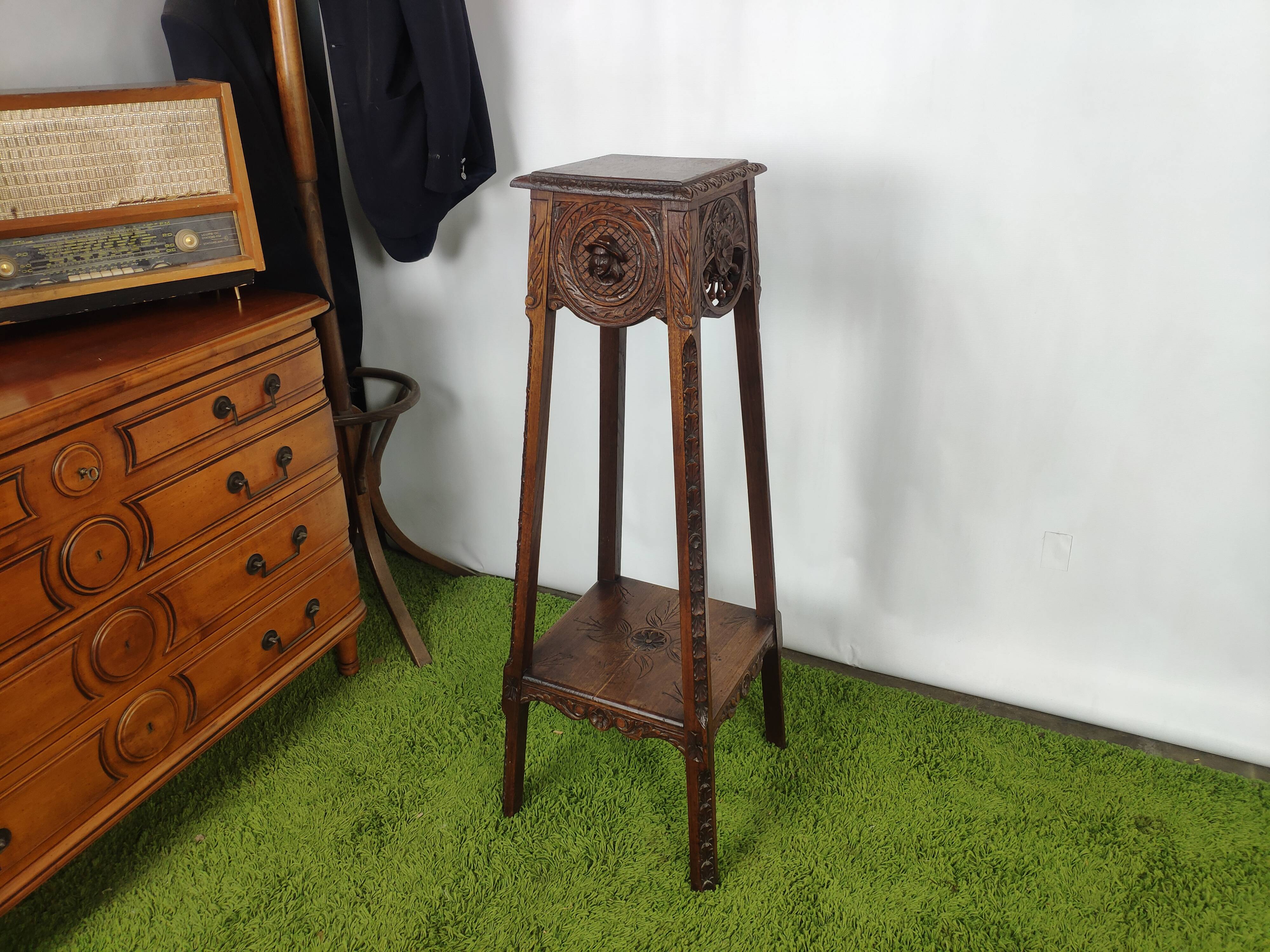 Saddle old décor Breton oak